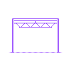 Buildings Steel Floor Systems Simple Line Art Svg, Free Vectors File